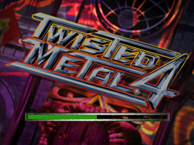 Twisted Metal 4 title screen for Playstation